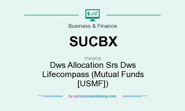 What does SUCBX mean? It stands for Dws Allocation Srs Dws Lifecompass (Mutual Funds [USMF])