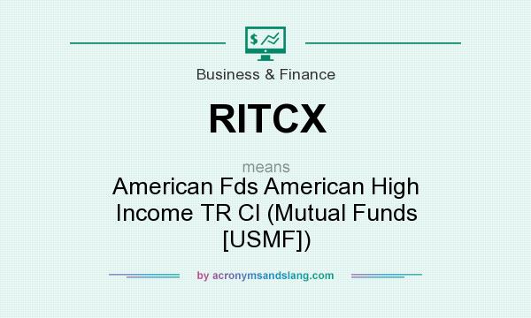 What does RITCX mean? It stands for American Fds American High Income TR Cl (Mutual Funds [USMF])