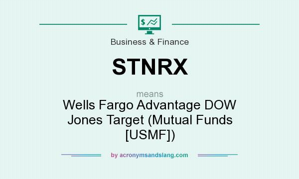 What does STNRX mean? It stands for Wells Fargo Advantage DOW Jones Target (Mutual Funds [USMF])