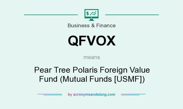 What does QFVOX mean? It stands for Pear Tree Polaris Foreign Value Fund (Mutual Funds [USMF])