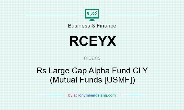 What does RCEYX mean? It stands for Rs Large Cap Alpha Fund Cl Y (Mutual Funds [USMF])