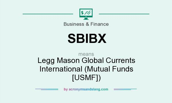 What does SBIBX mean? It stands for Legg Mason Global Currents International (Mutual Funds [USMF])