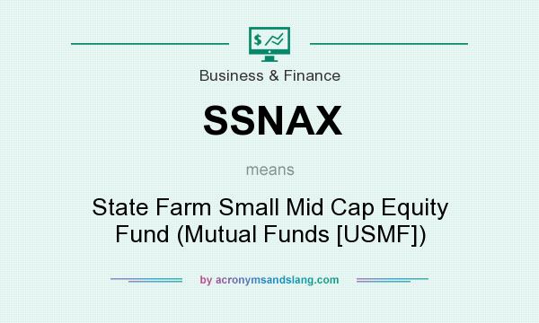 What does SSNAX mean? It stands for State Farm Small Mid Cap Equity Fund (Mutual Funds [USMF])