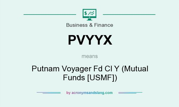 What does PVYYX mean? It stands for Putnam Voyager Fd Cl Y (Mutual Funds [USMF])