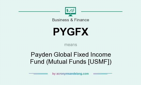 What does PYGFX mean? It stands for Payden Global Fixed Income Fund (Mutual Funds [USMF])