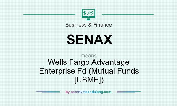 What does SENAX mean? It stands for Wells Fargo Advantage Enterprise Fd (Mutual Funds [USMF])