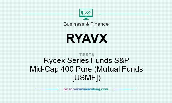 What does RYAVX mean? It stands for Rydex Series Funds S&P Mid-Cap 400 Pure (Mutual Funds [USMF])