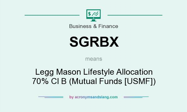 What does SGRBX mean? It stands for Legg Mason Lifestyle Allocation 70% Cl B (Mutual Funds [USMF])
