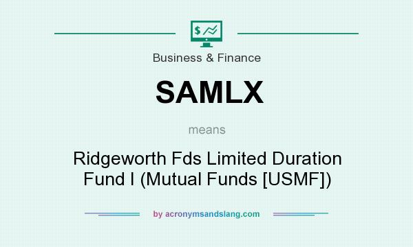 What does SAMLX mean? It stands for Ridgeworth Fds Limited Duration Fund I (Mutual Funds [USMF])