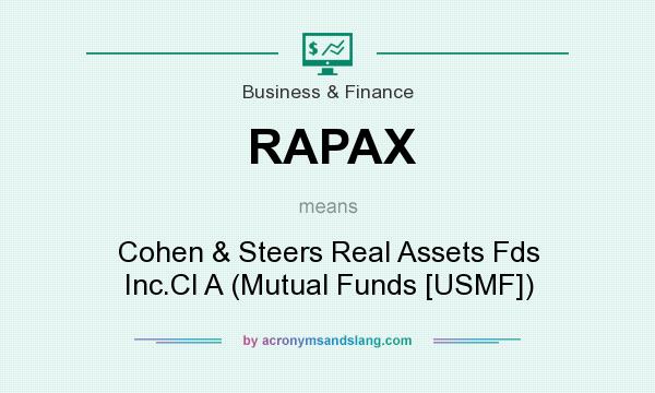 What does RAPAX mean? It stands for Cohen & Steers Real Assets Fds Inc.Cl A (Mutual Funds [USMF])