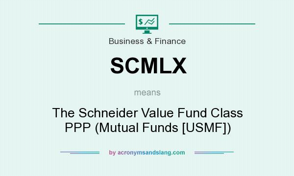 What does SCMLX mean? It stands for The Schneider Value Fund Class PPP (Mutual Funds [USMF])
