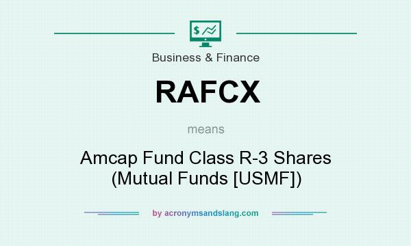 What does RAFCX mean? It stands for Amcap Fund Class R-3 Shares (Mutual Funds [USMF])