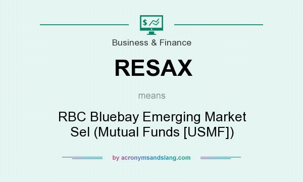 What does RESAX mean? It stands for RBC Bluebay Emerging Market Sel (Mutual Funds [USMF])