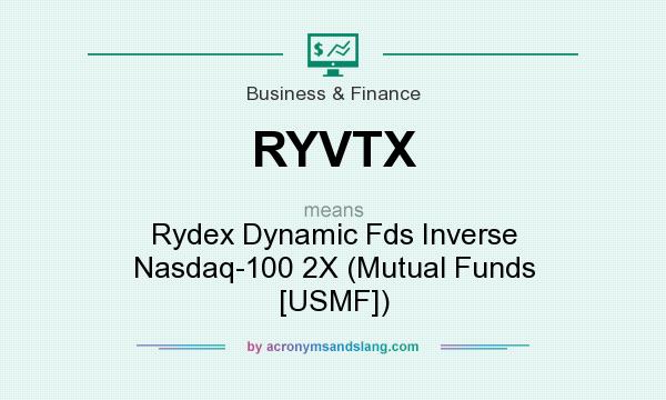 What does RYVTX mean? It stands for Rydex Dynamic Fds Inverse Nasdaq-100 2X (Mutual Funds [USMF])