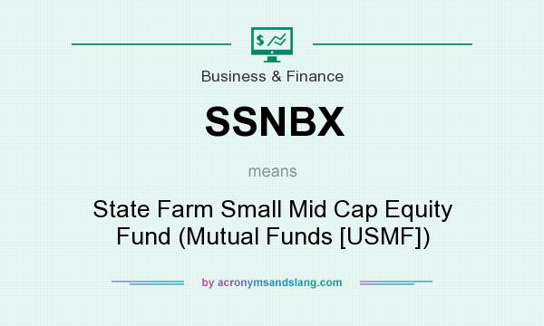 What does SSNBX mean? It stands for State Farm Small Mid Cap Equity Fund (Mutual Funds [USMF])