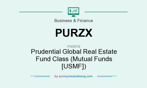 What does PURZX mean? It stands for Prudential Global Real Estate Fund Class (Mutual Funds [USMF])