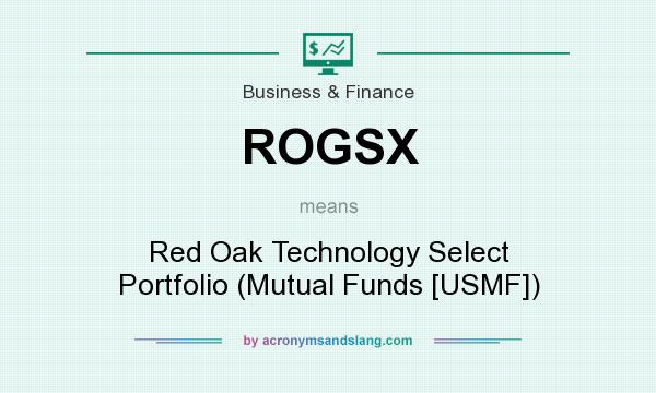 What does ROGSX mean? It stands for Red Oak Technology Select Portfolio (Mutual Funds [USMF])