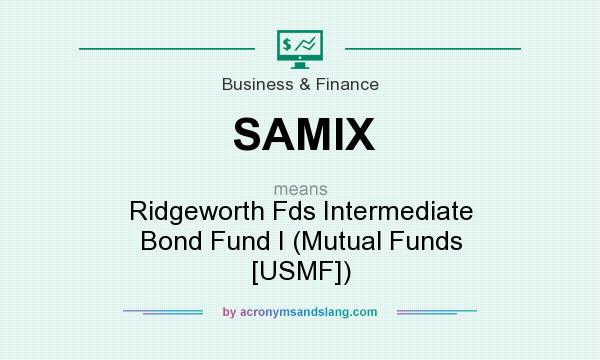 What does SAMIX mean? It stands for Ridgeworth Fds Intermediate Bond Fund I (Mutual Funds [USMF])
