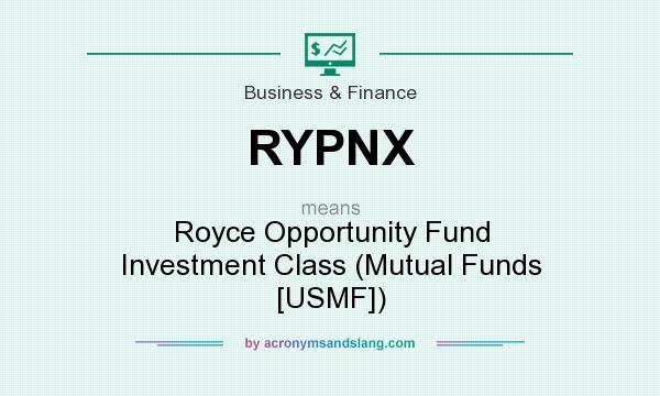 What does RYPNX mean? It stands for Royce Opportunity Fund Investment Class (Mutual Funds [USMF])