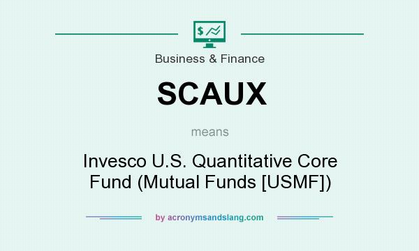 What does SCAUX mean? It stands for Invesco U.S. Quantitative Core Fund (Mutual Funds [USMF])