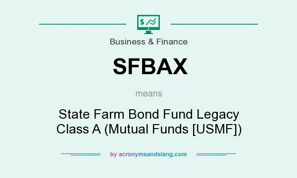 What does SFBAX mean? It stands for State Farm Bond Fund Legacy Class A (Mutual Funds [USMF])