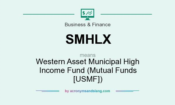 What does SMHLX mean? It stands for Western Asset Municipal High Income Fund (Mutual Funds [USMF])