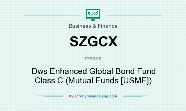 What does SZGCX mean? It stands for Dws Enhanced Global Bond Fund Class C (Mutual Funds [USMF])