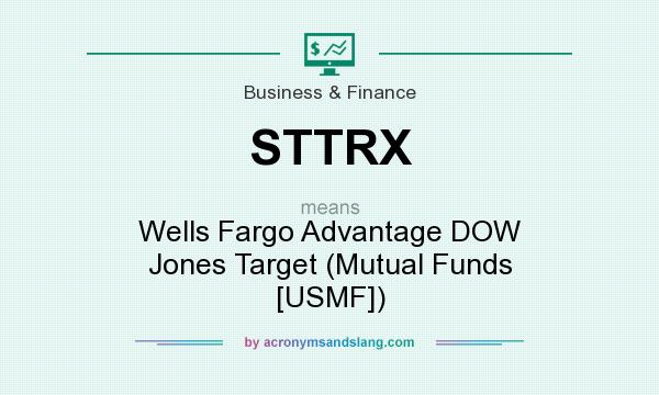 What does STTRX mean? It stands for Wells Fargo Advantage DOW Jones Target (Mutual Funds [USMF])