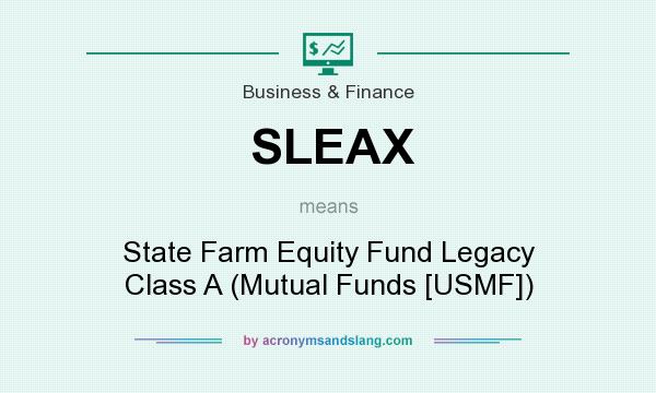 What does SLEAX mean? It stands for State Farm Equity Fund Legacy Class A (Mutual Funds [USMF])