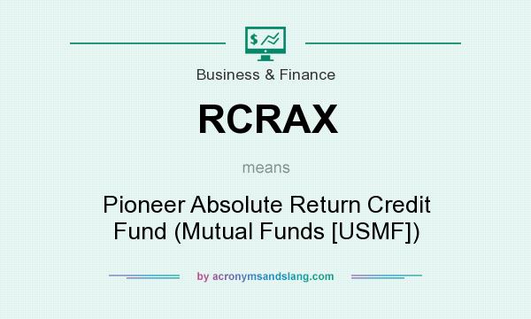 What does RCRAX mean? It stands for Pioneer Absolute Return Credit Fund (Mutual Funds [USMF])