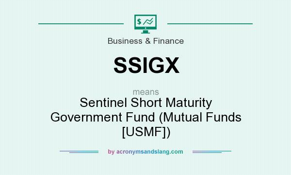 What does SSIGX mean? It stands for Sentinel Short Maturity Government Fund (Mutual Funds [USMF])