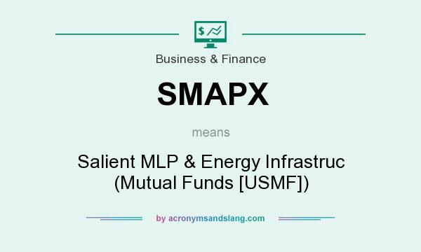 What does SMAPX mean? It stands for Salient MLP & Energy Infrastruc (Mutual Funds [USMF])