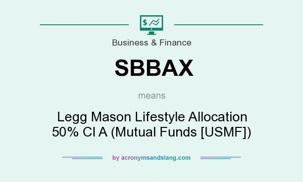What does SBBAX mean? It stands for Legg Mason Lifestyle Allocation 50% Cl A (Mutual Funds [USMF])