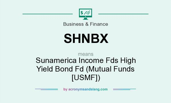 What does SHNBX mean? It stands for Sunamerica Income Fds High Yield Bond Fd (Mutual Funds [USMF])