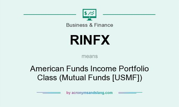What does RINFX mean? It stands for American Funds Income Portfolio Class (Mutual Funds [USMF])
