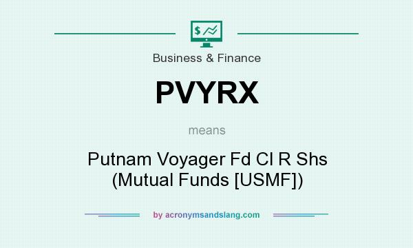 What does PVYRX mean? It stands for Putnam Voyager Fd Cl R Shs (Mutual Funds [USMF])
