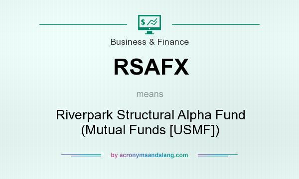 What does RSAFX mean? It stands for Riverpark Structural Alpha Fund (Mutual Funds [USMF])