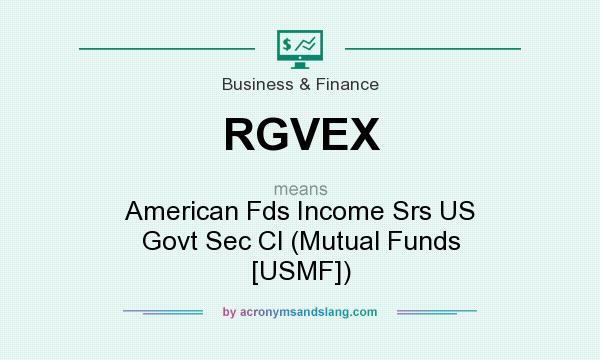 What does RGVEX mean? It stands for American Fds Income Srs US Govt Sec Cl (Mutual Funds [USMF])