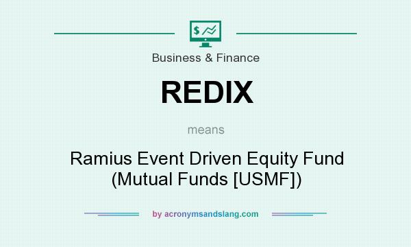 What does REDIX mean? It stands for Ramius Event Driven Equity Fund (Mutual Funds [USMF])