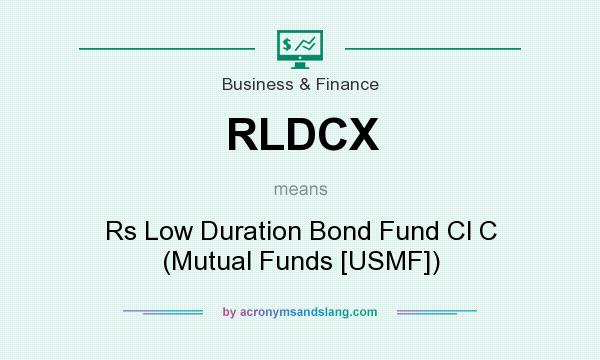 What does RLDCX mean? It stands for Rs Low Duration Bond Fund Cl C (Mutual Funds [USMF])