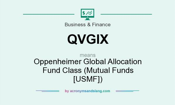 What does QVGIX mean? It stands for Oppenheimer Global Allocation Fund Class (Mutual Funds [USMF])