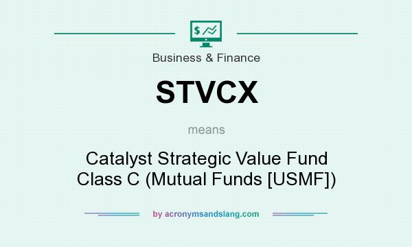 What does STVCX mean? It stands for Catalyst Strategic Value Fund Class C (Mutual Funds [USMF])