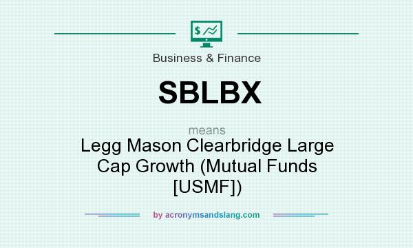 What does SBLBX mean? It stands for Legg Mason Clearbridge Large Cap Growth (Mutual Funds [USMF])