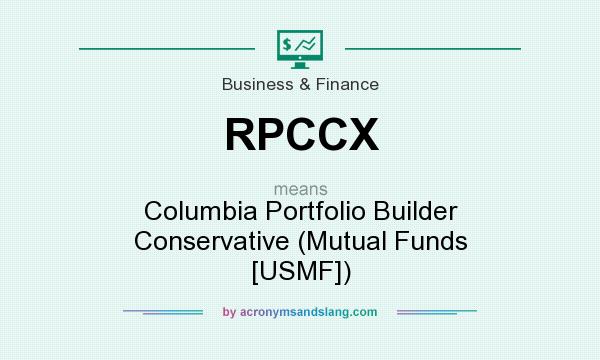 What does RPCCX mean? It stands for Columbia Portfolio Builder Conservative (Mutual Funds [USMF])