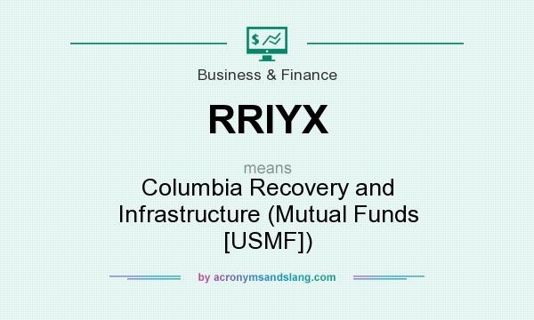 What does RRIYX mean? It stands for Columbia Recovery and Infrastructure (Mutual Funds [USMF])