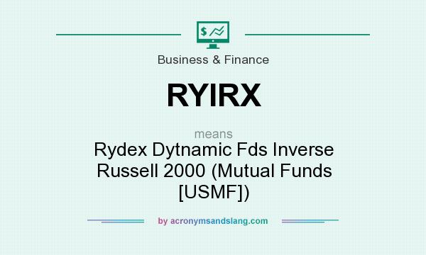 What does RYIRX mean? It stands for Rydex Dytnamic Fds Inverse Russell 2000 (Mutual Funds [USMF])