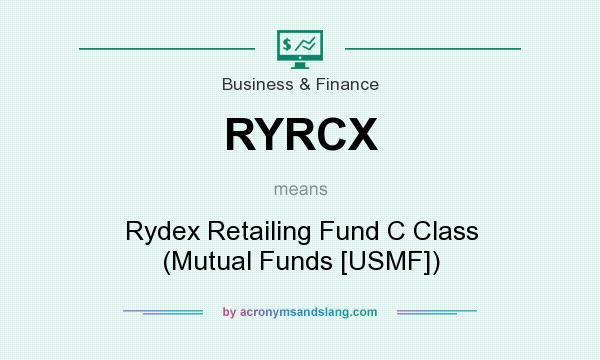 What does RYRCX mean? It stands for Rydex Retailing Fund C Class (Mutual Funds [USMF])