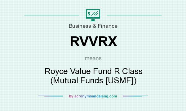 What does RVVRX mean? It stands for Royce Value Fund R Class (Mutual Funds [USMF])