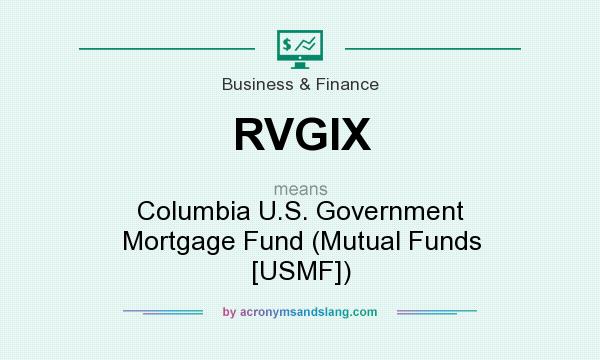 What does RVGIX mean? It stands for Columbia U.S. Government Mortgage Fund (Mutual Funds [USMF])