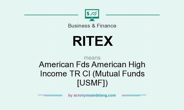 What does RITEX mean? It stands for American Fds American High Income TR Cl (Mutual Funds [USMF])